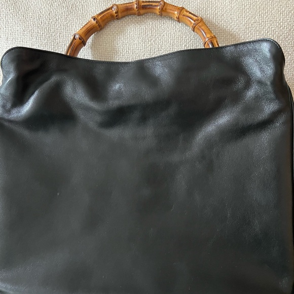 Gucci Black Bag with Bamboo Handle - Picture 1 of 3